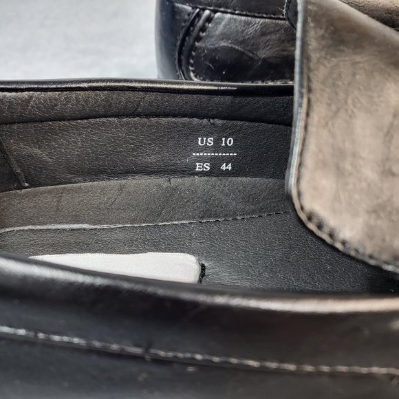 * Winston Comfortable Square Toe Black Loafers Men's Size's - Picture 9 of 9